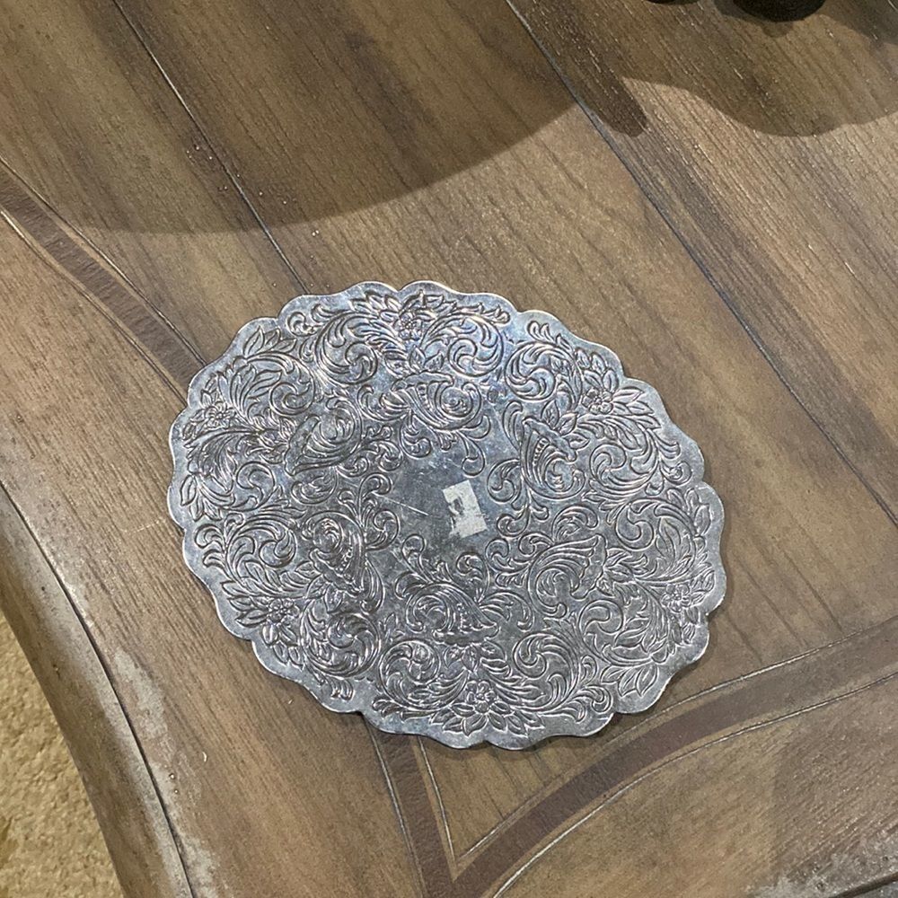 ❤️ Vintage Stainless Scroll Trivet ❤️